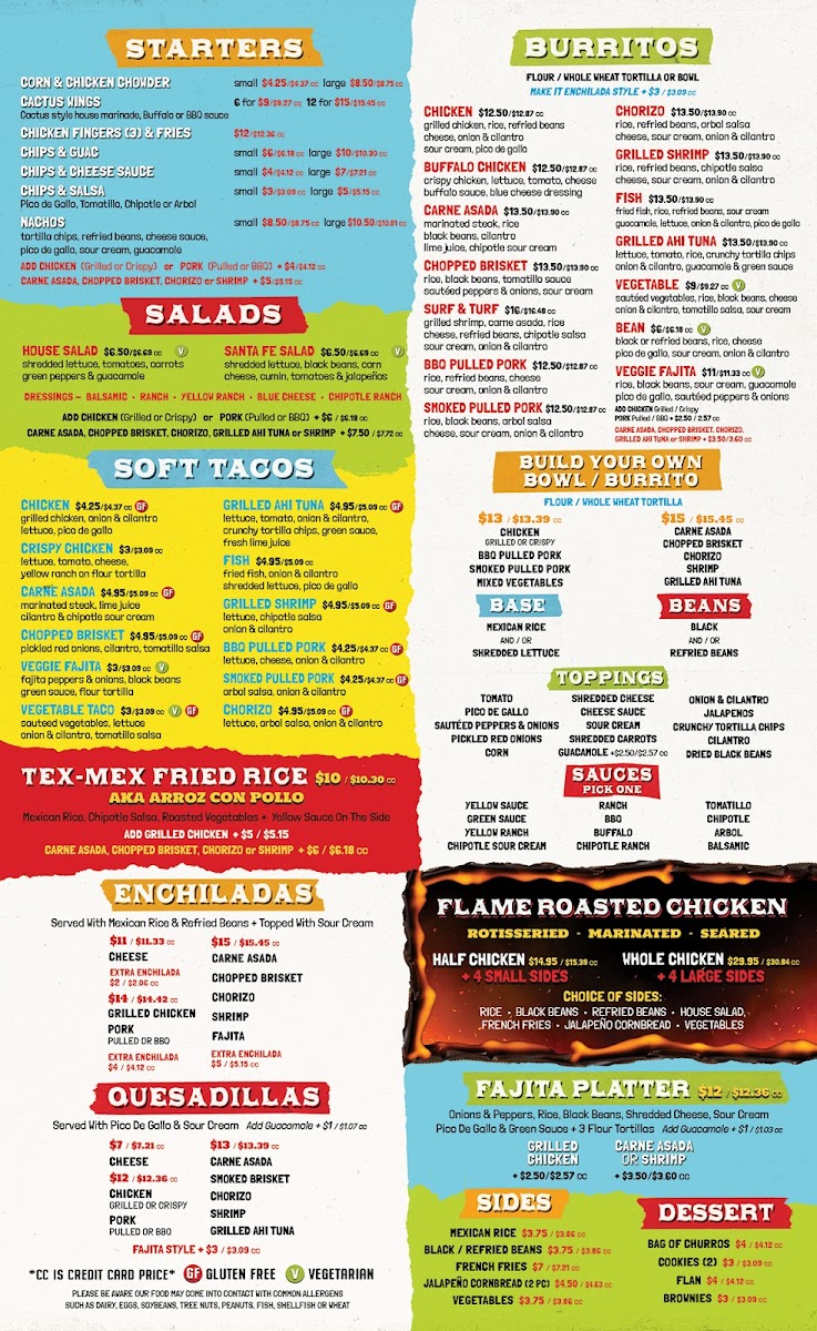 Cactus Cafe Cantina, Jericho Turnpike Photo Menu 1