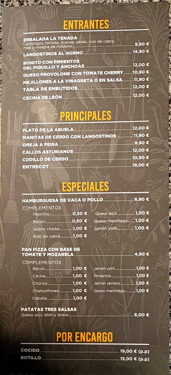 La Tenada Photo Menu 4