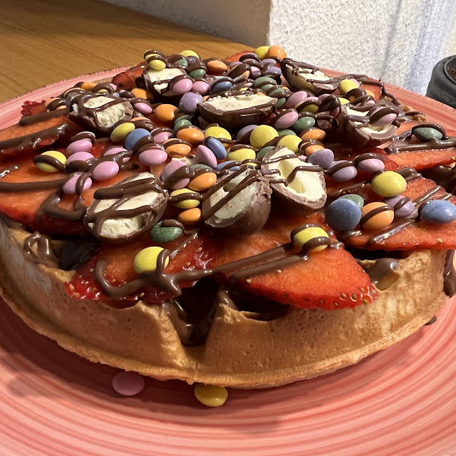 Waffel Mit Erdbeeren