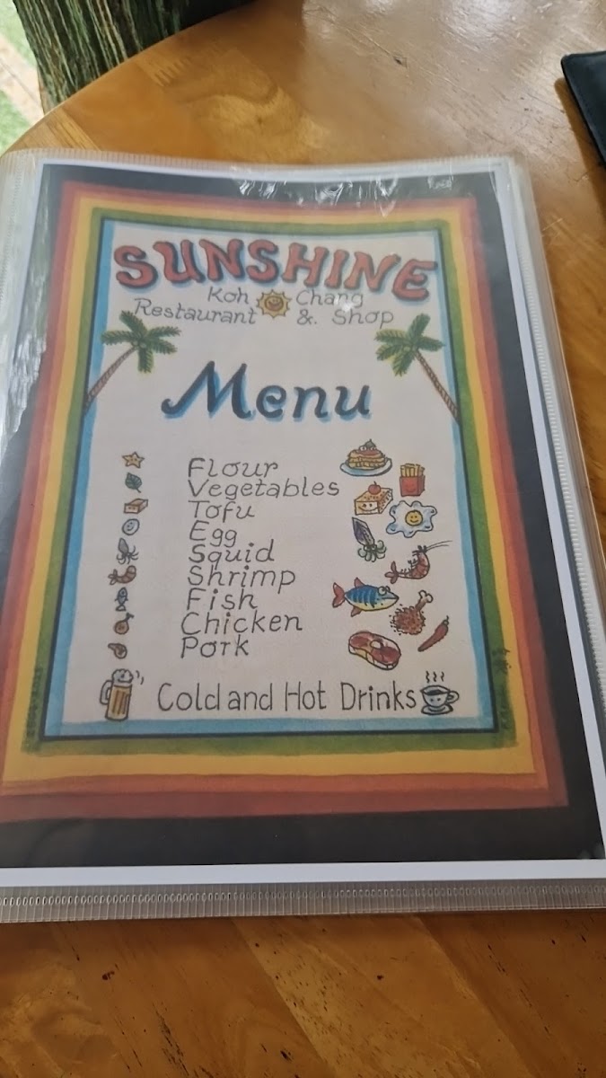 Sun Shine Restaurant Photo Menu 6