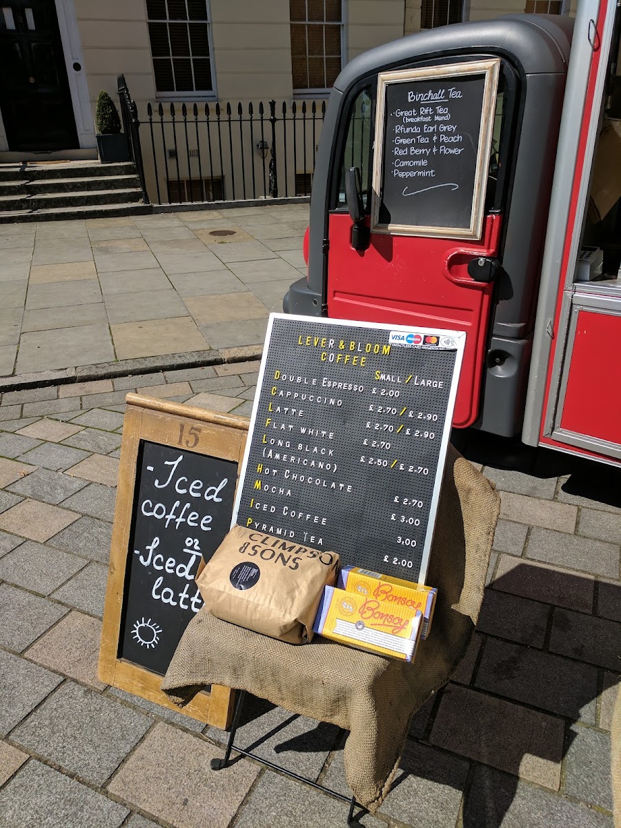 Lever & Bloom Coffee Photo Menu 1