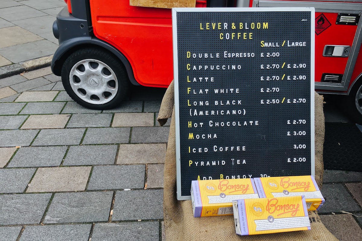 Lever & Bloom Coffee Photo Menu 2