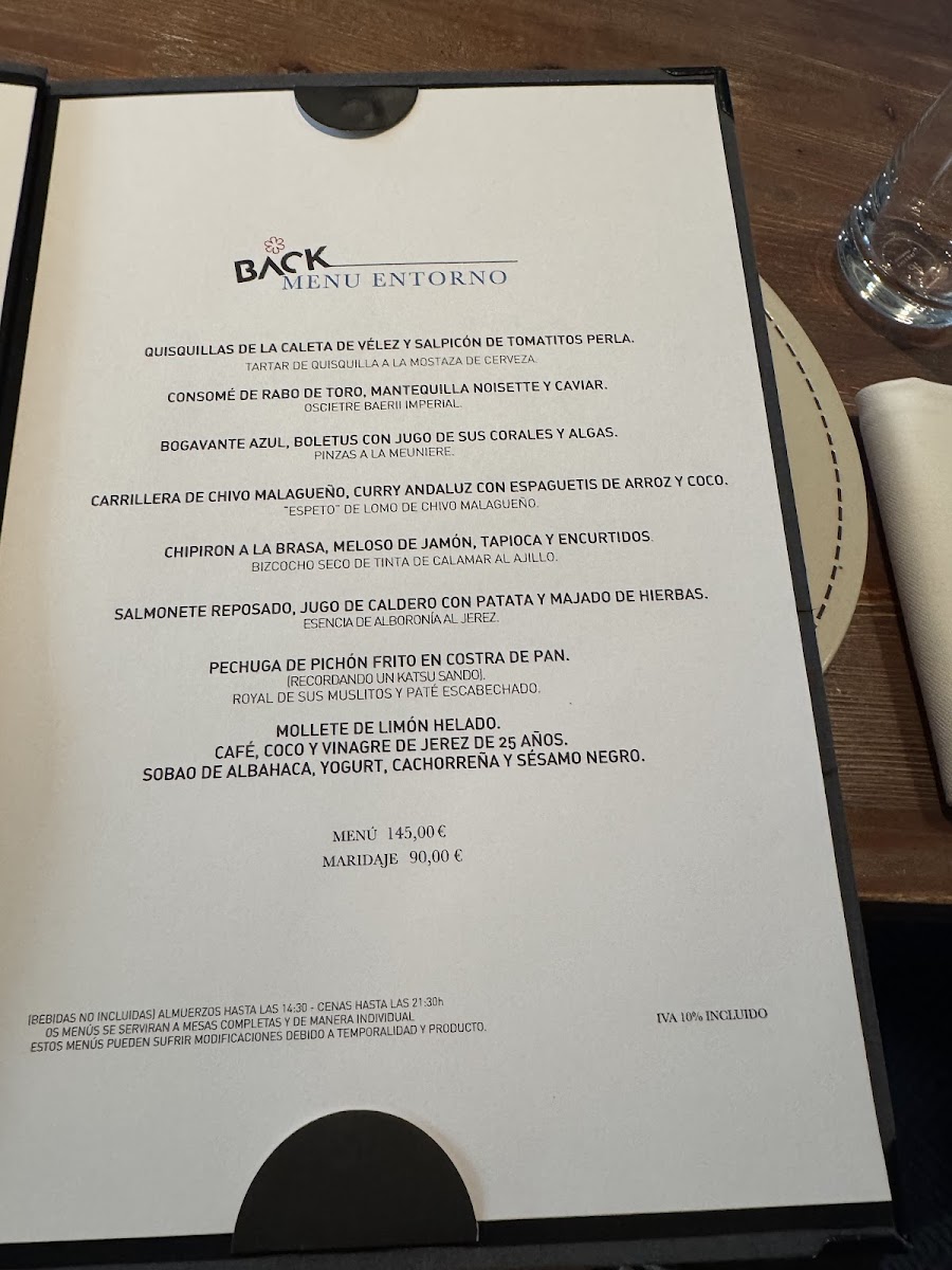 Restaurante BACK Photo Menu 3