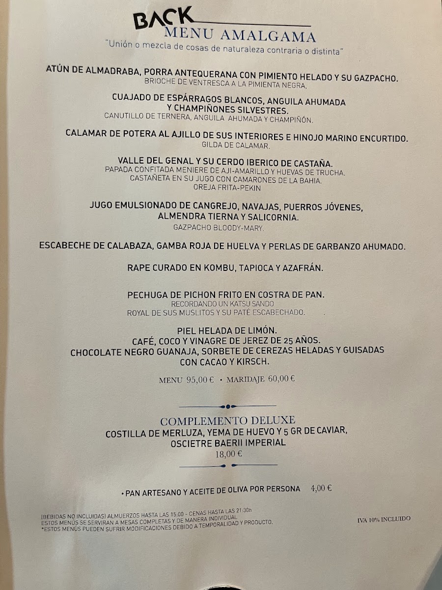Restaurante BACK Photo Menu 4