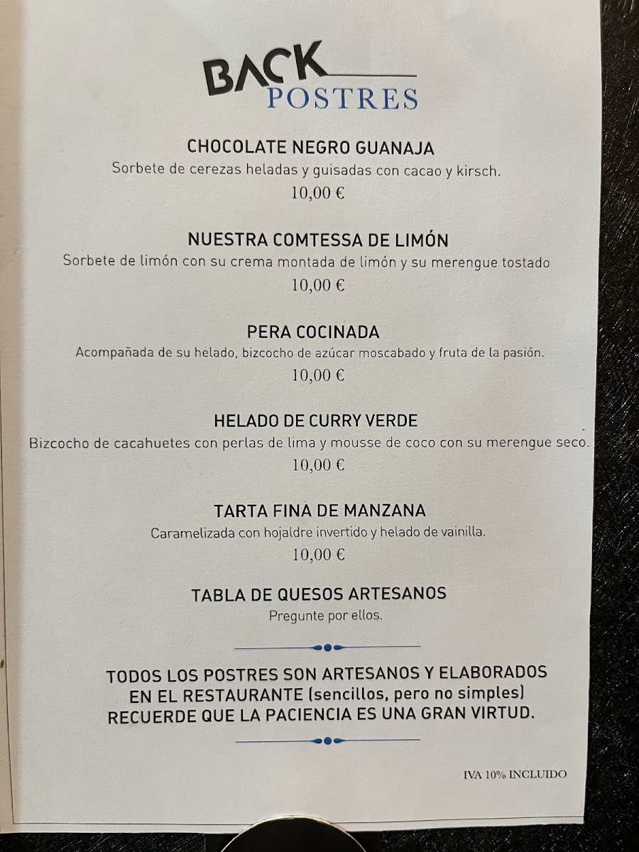 Restaurante BACK Photo Menu 6