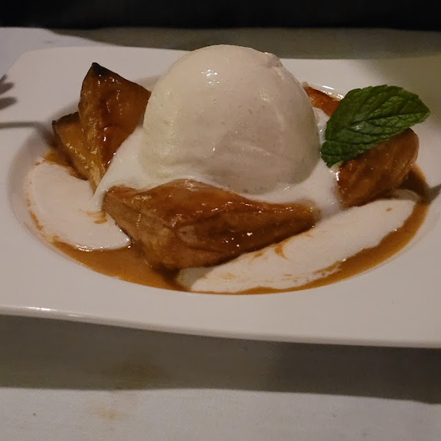 Apple Strudel with Vanilla Ice Cream