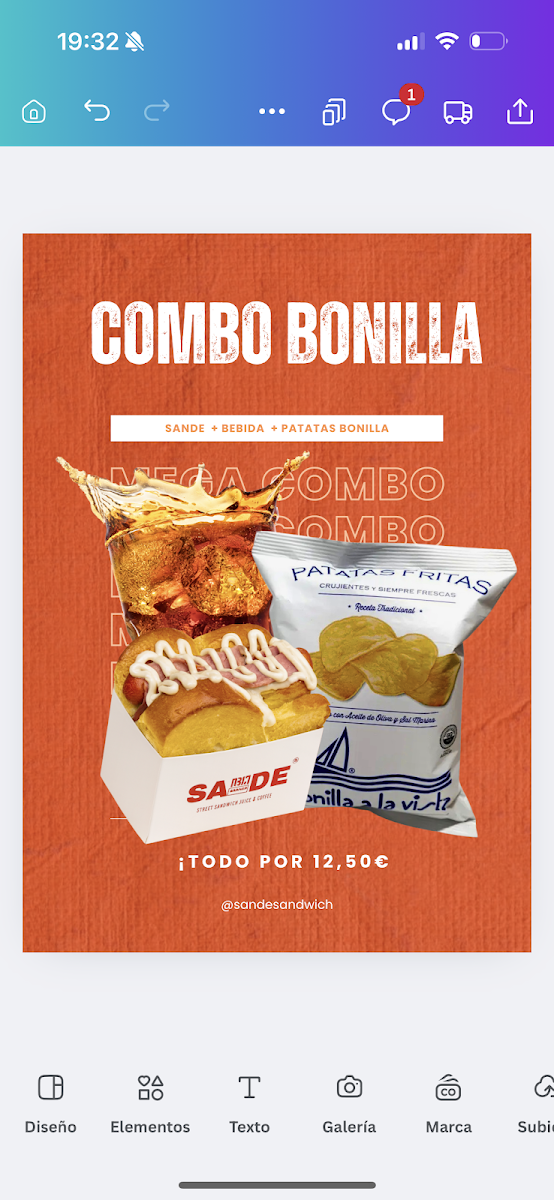 Sande Sandwich Photo Menu 1