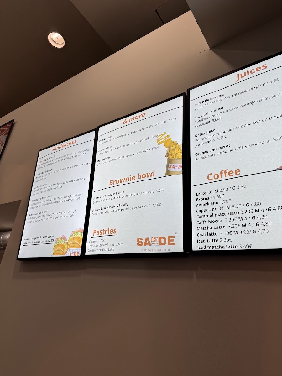 Sande Sandwich Photo Menu 7