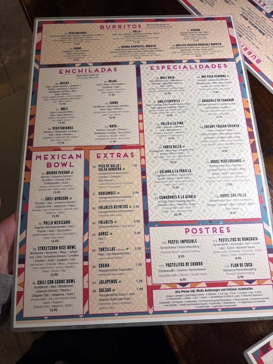 Que Pasa Mexican restaurant Photo Menu 5