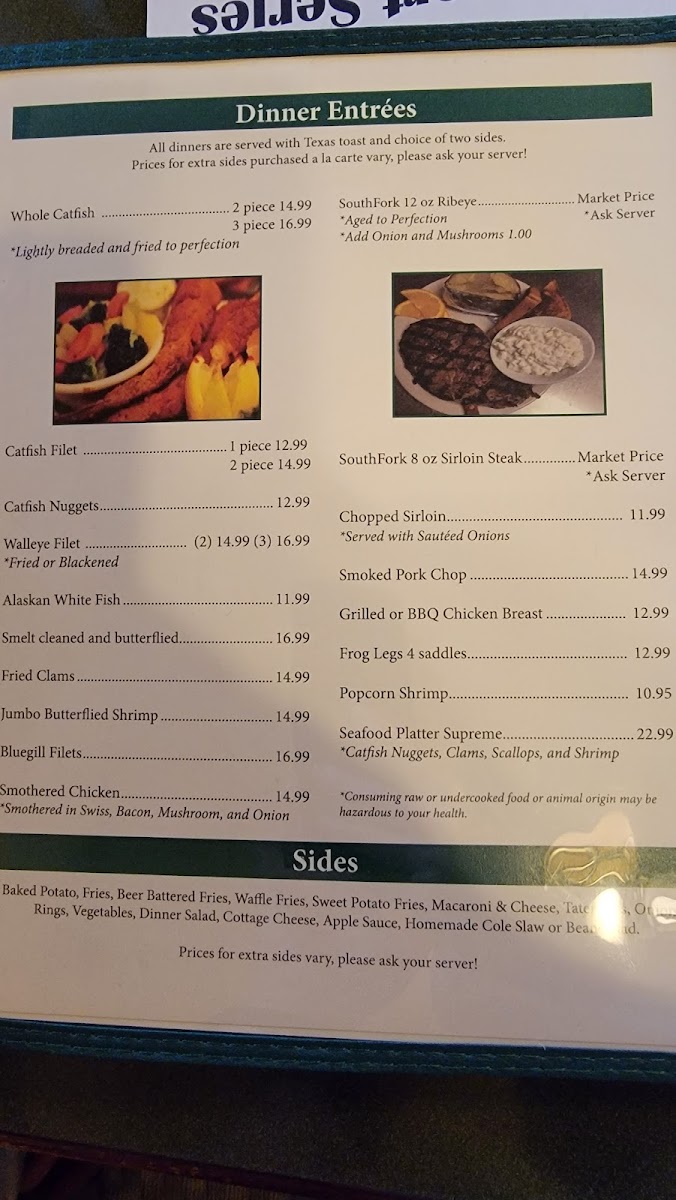 Southfork Restaurant & Pub Photo Menu 1