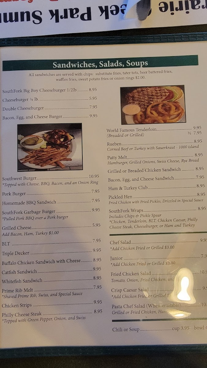 Southfork Restaurant & Pub Photo Menu 2