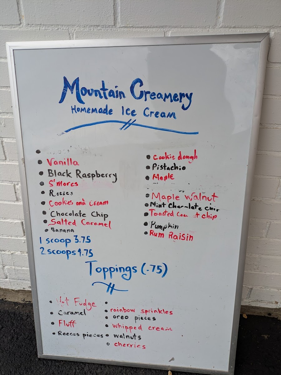 Mountain Creamery Photo Menu 8