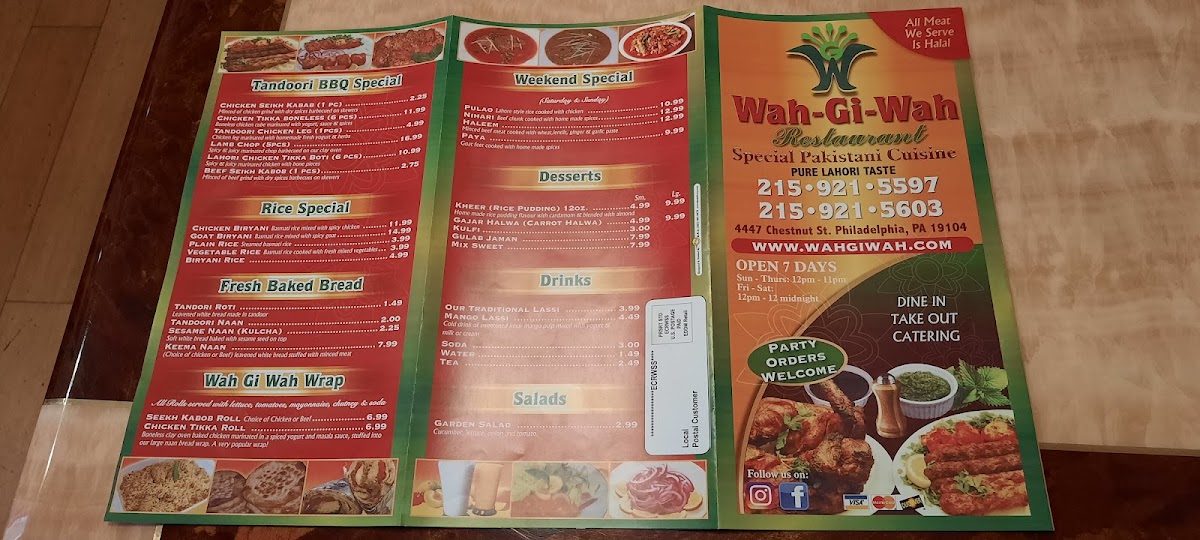 Wah-Gi-Wah Photo Menu 1