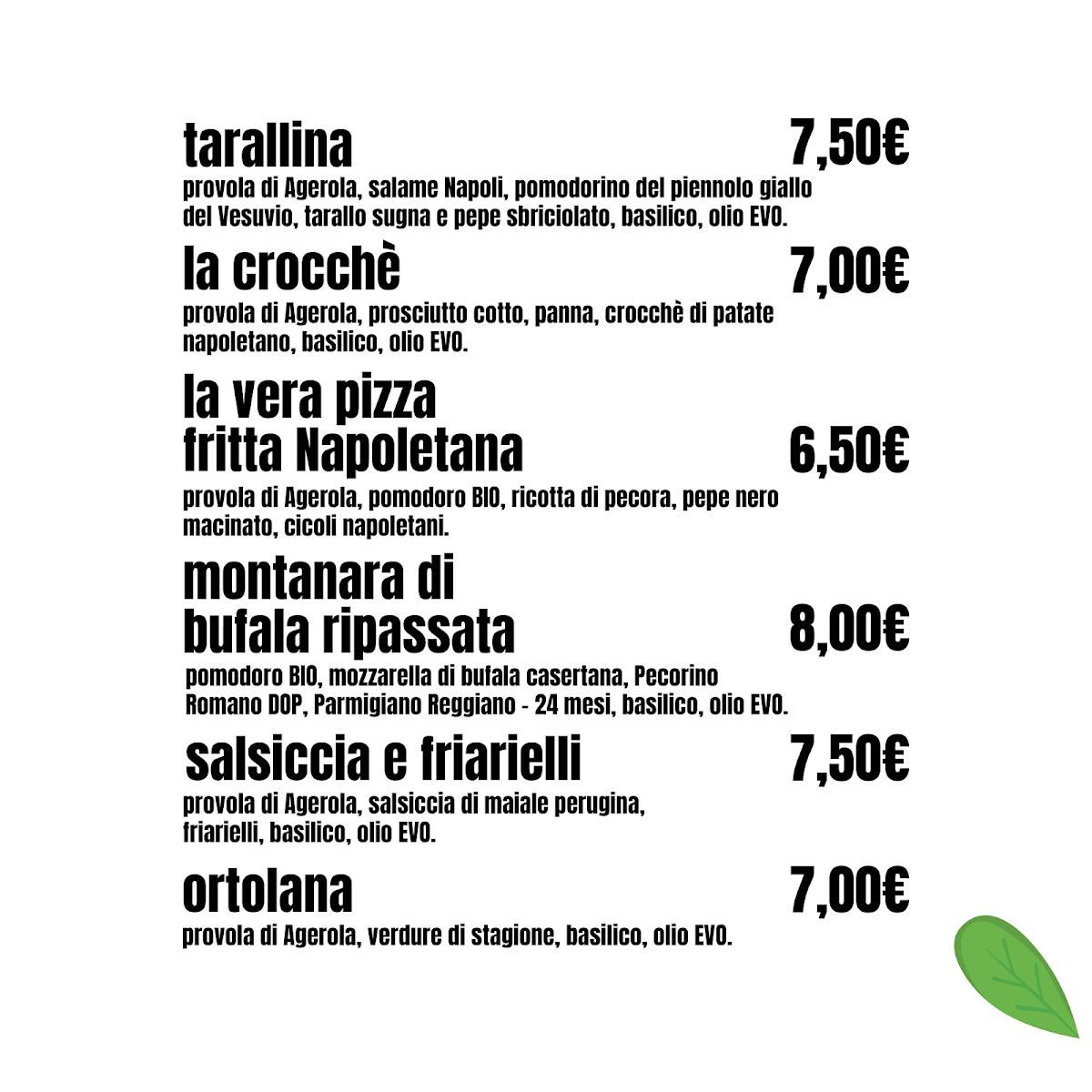 Pizzeria Fariná Photo Menu 3