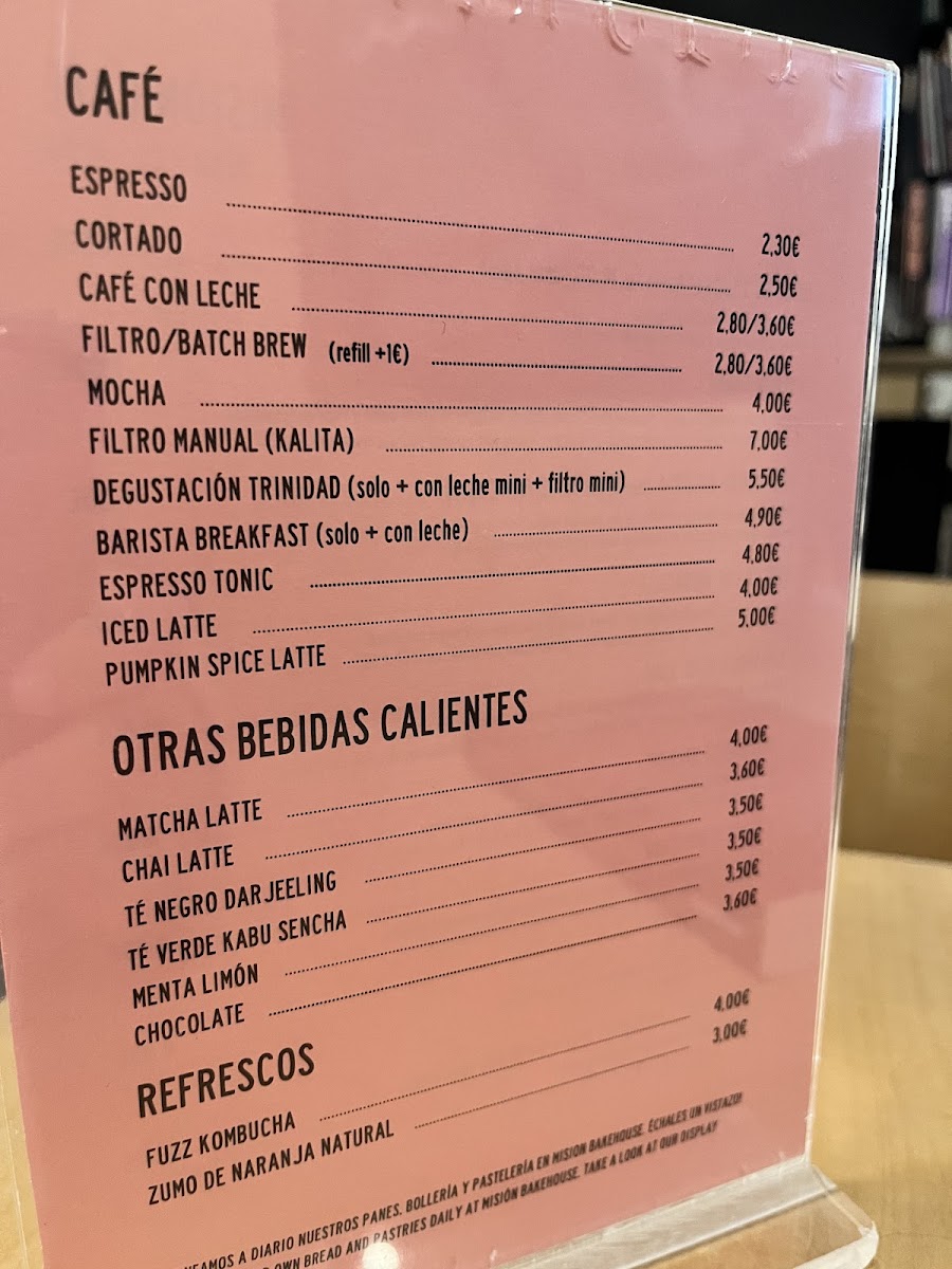 Misión Café Photo Menu 7