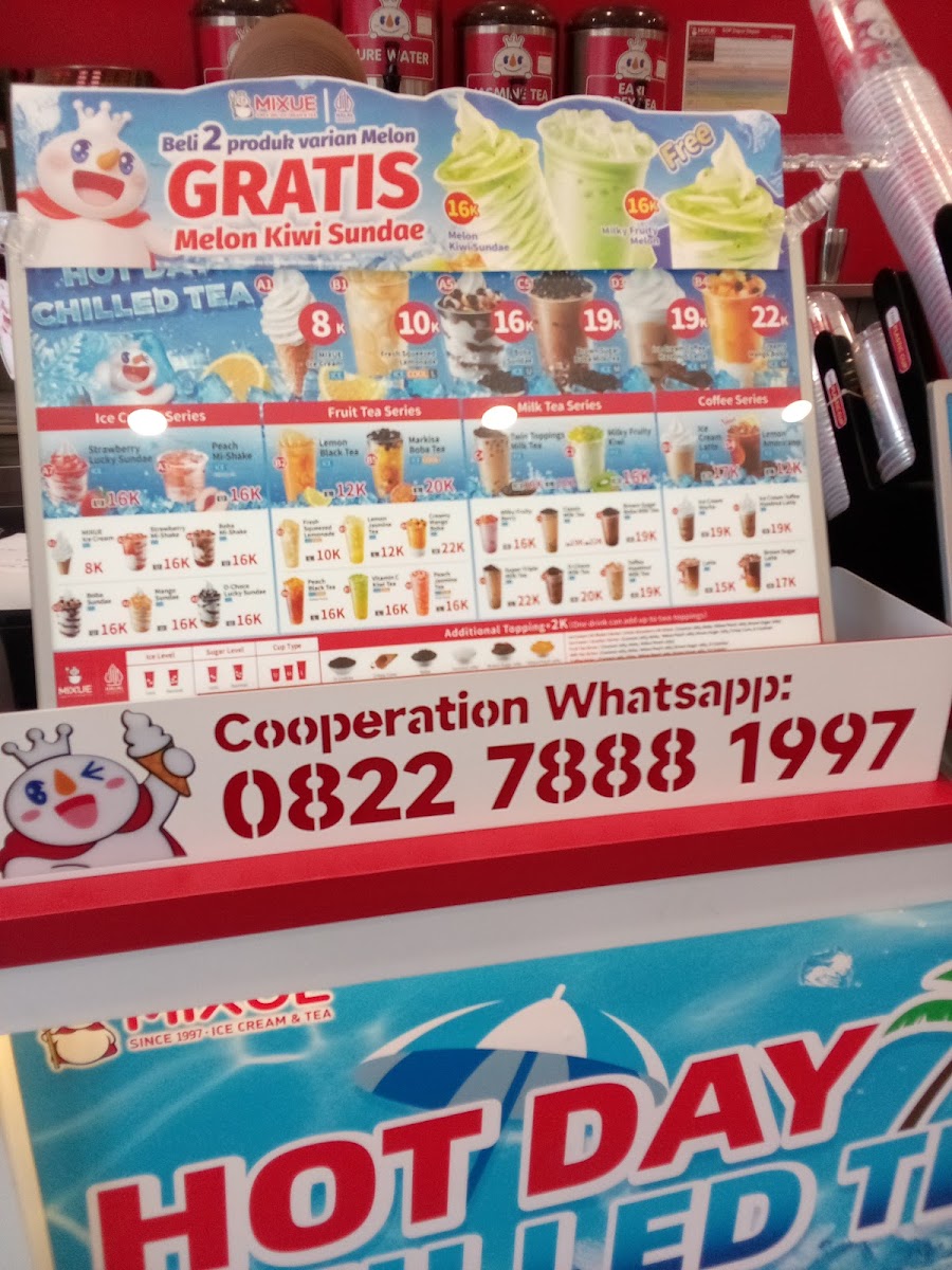 Mixue Ahmad Yani Photo Menu 8