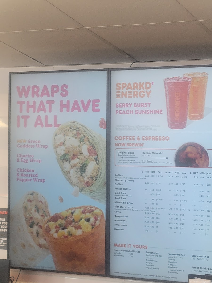 Dunkin & Baskin Robbins Photo Menu 3