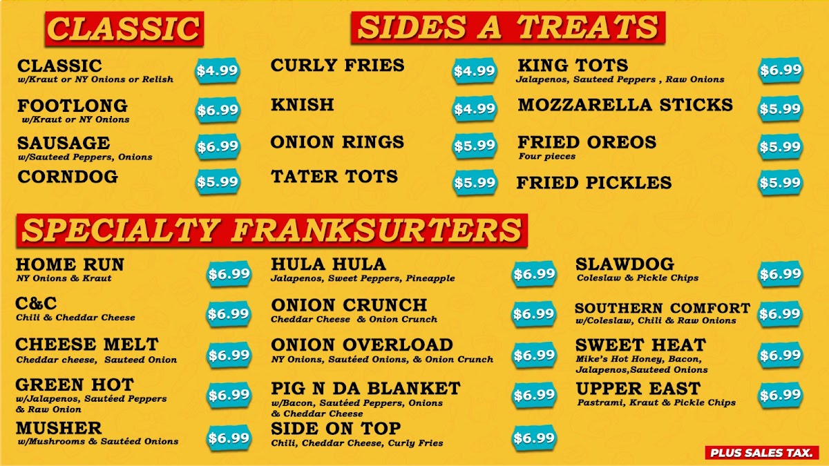 Papaya King Photo Menu 1