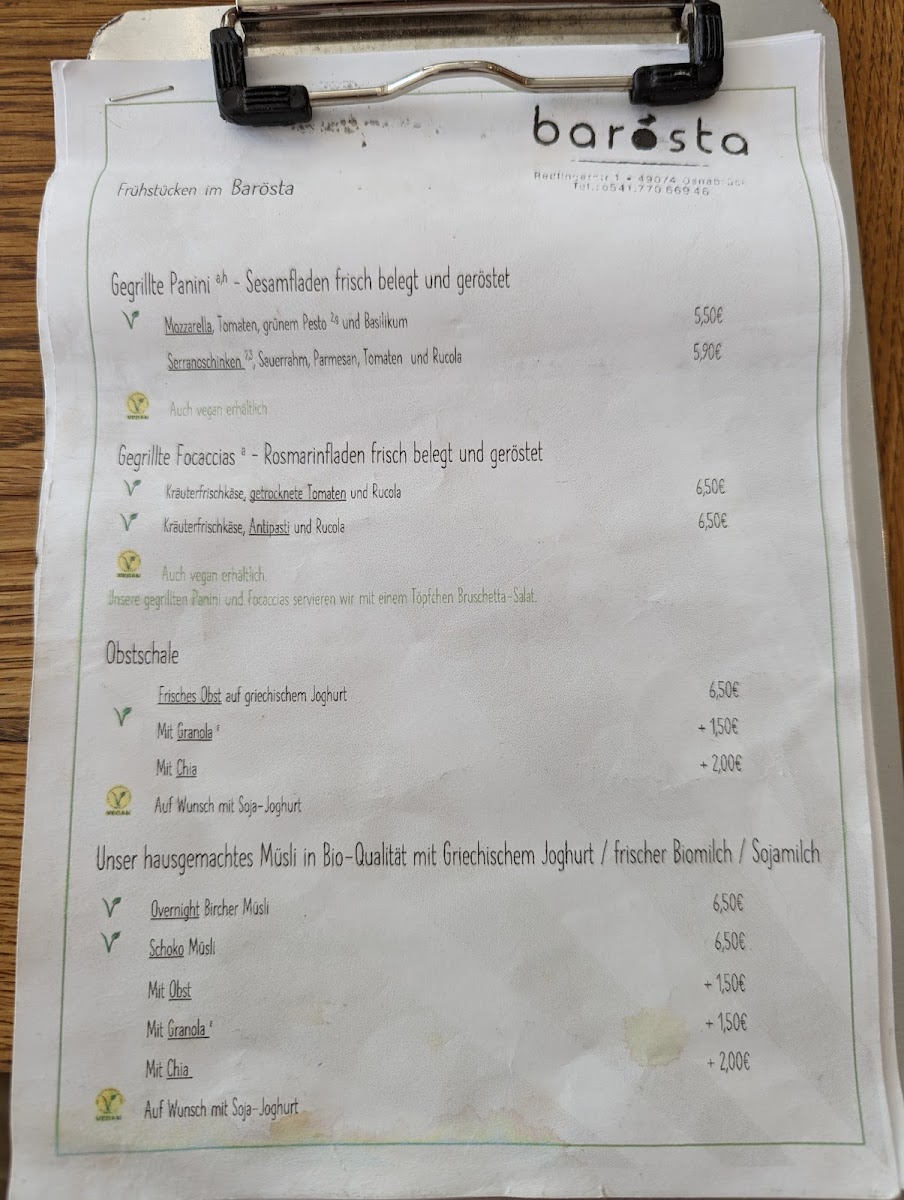 Barösta Kaffeehaus Photo Menu 10