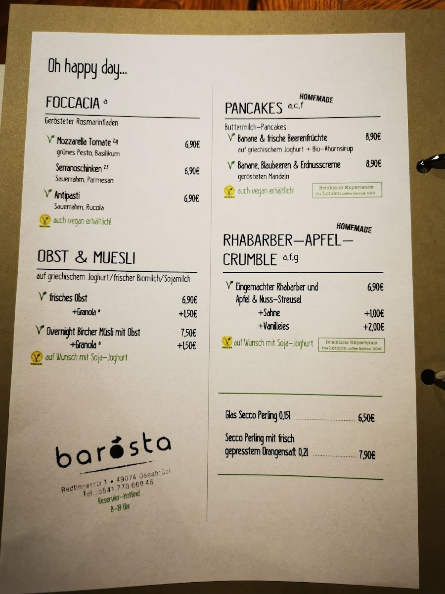 Barösta Kaffeehaus Photo Menu 3