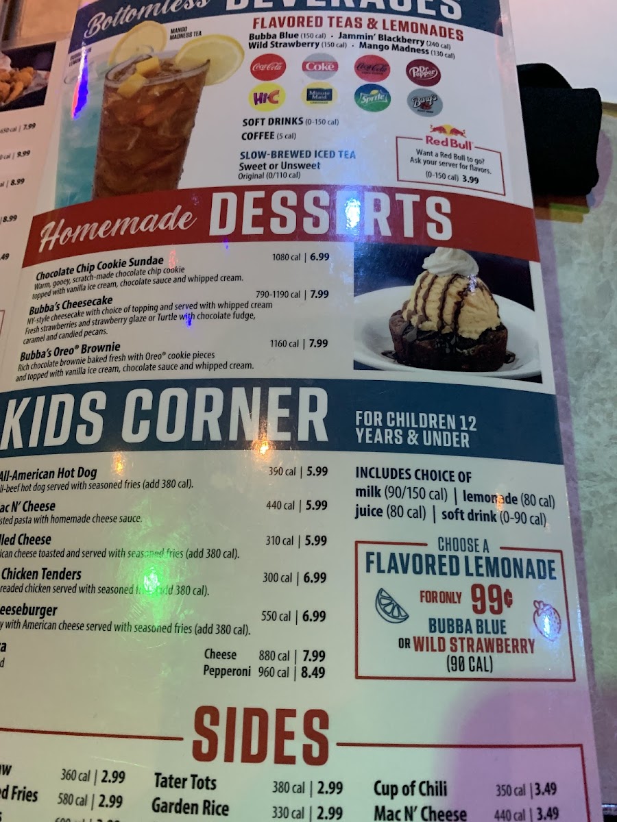 Bubba's 33 Photo Menu 10