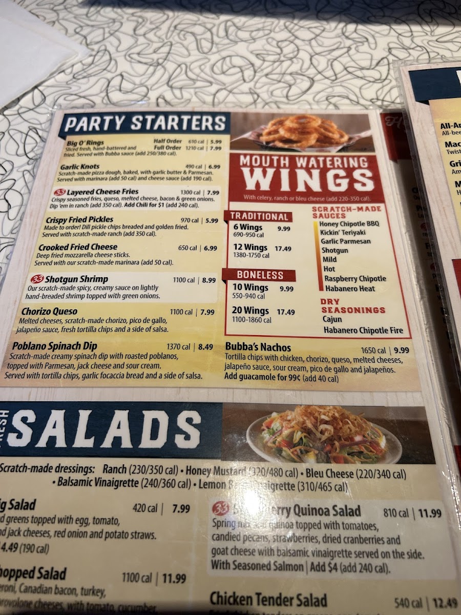 Bubba's 33 Photo Menu 4