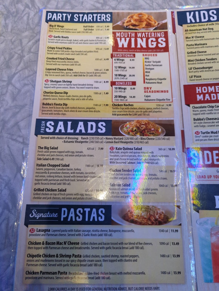 Bubba's 33 Photo Menu 6