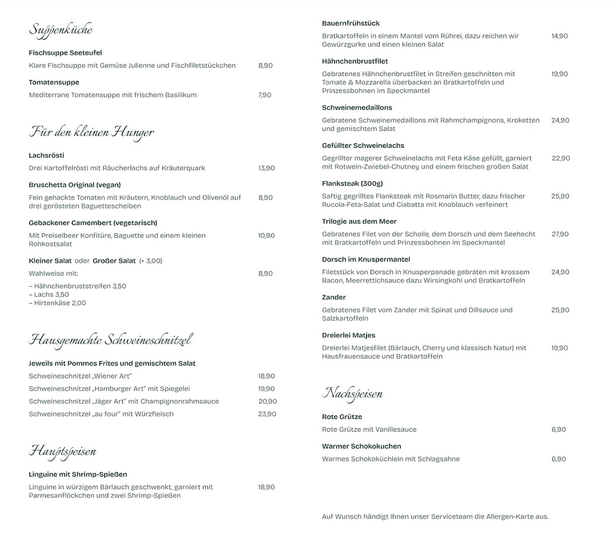 Restaurant Seeteufel Photo Menu 1