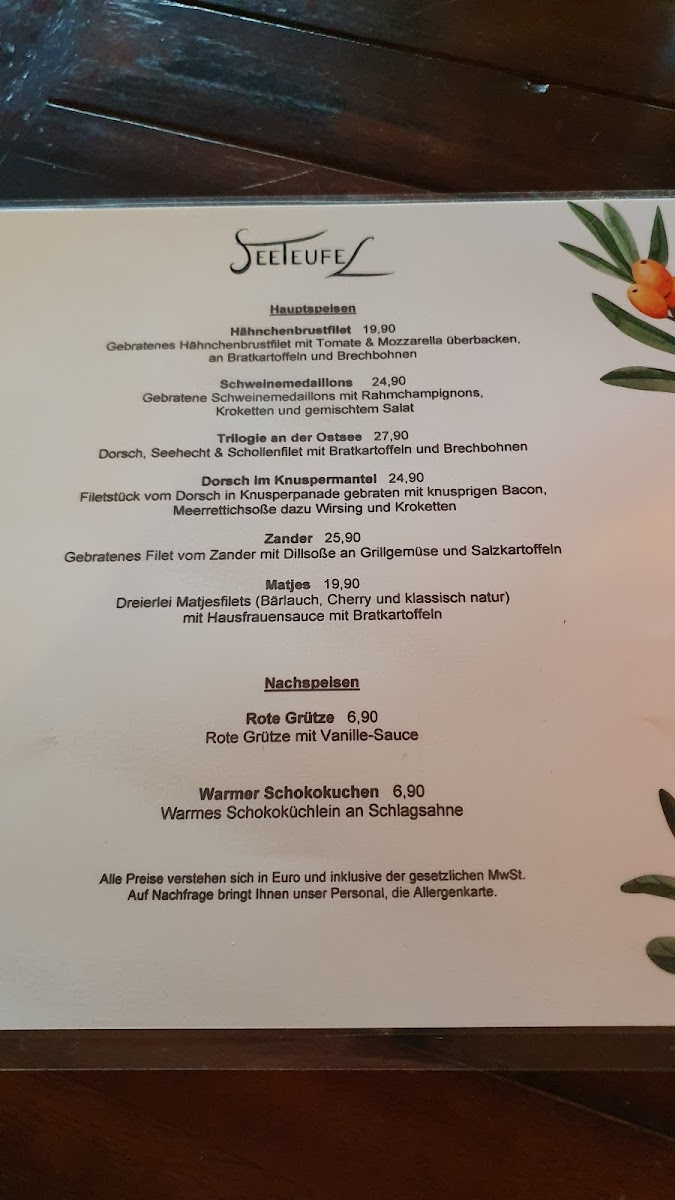 Restaurant Seeteufel Photo Menu 4