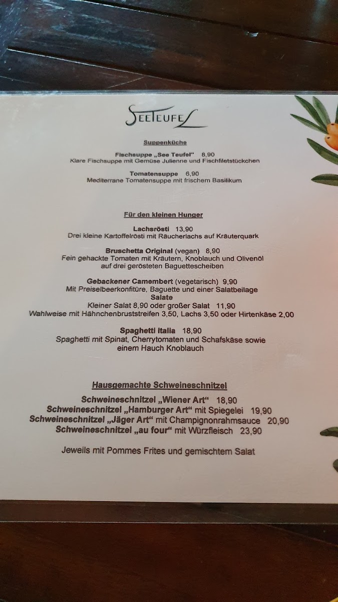 Restaurant Seeteufel Photo Menu 5