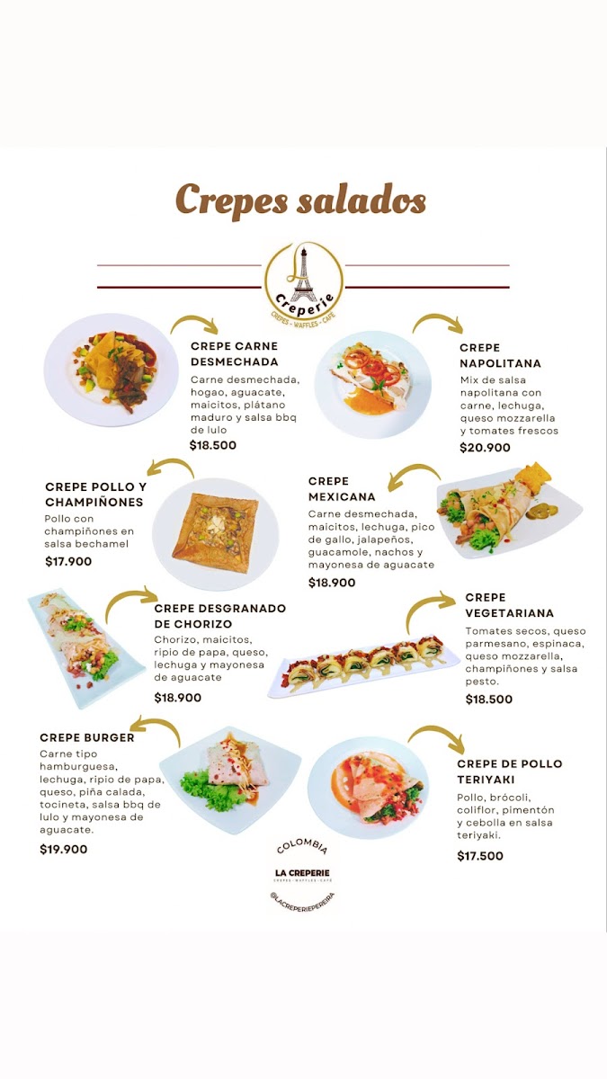La Creperie Photo Menu 2