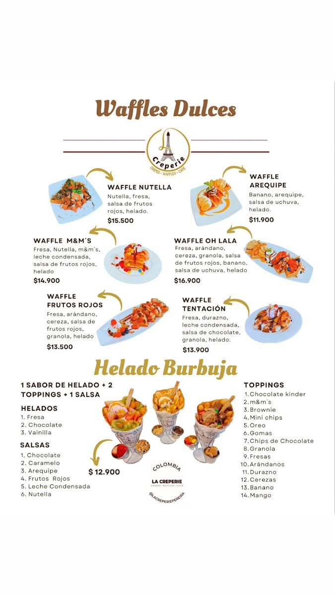 La Creperie Photo Menu 3