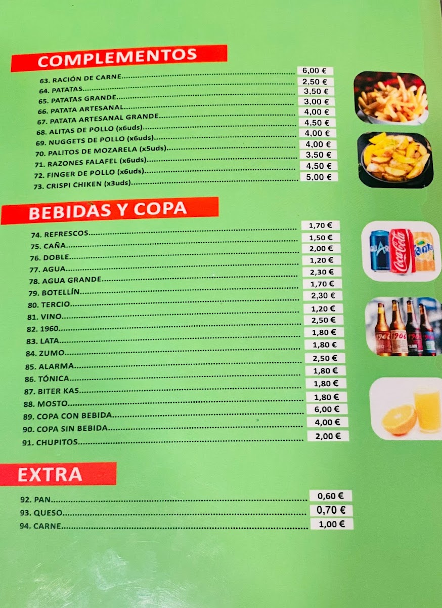 San Roque Doner kebab Photo Menu 9