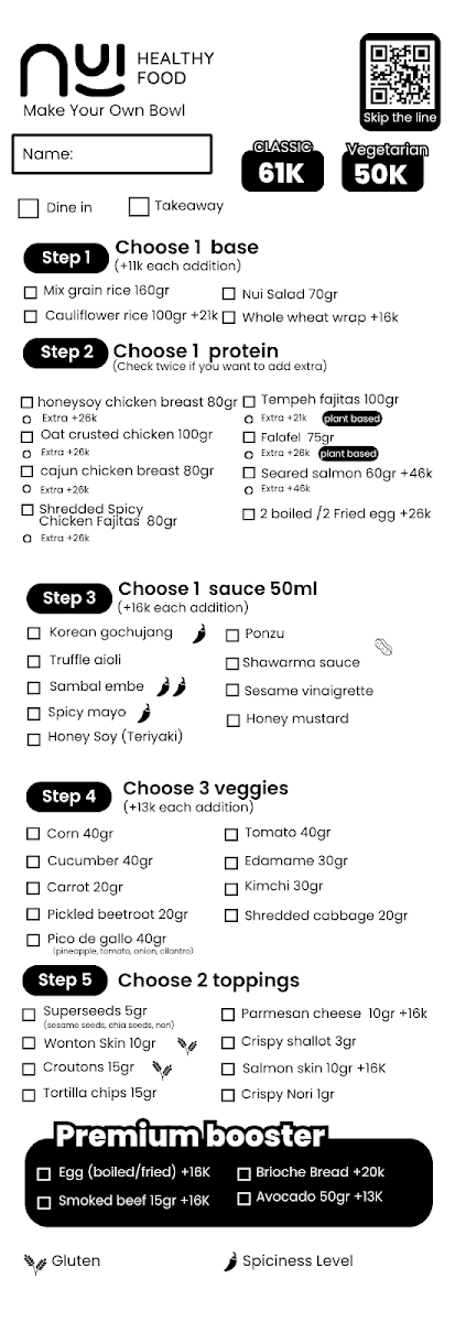 Nui Healthy Food Uluwatu Photo Menu 5