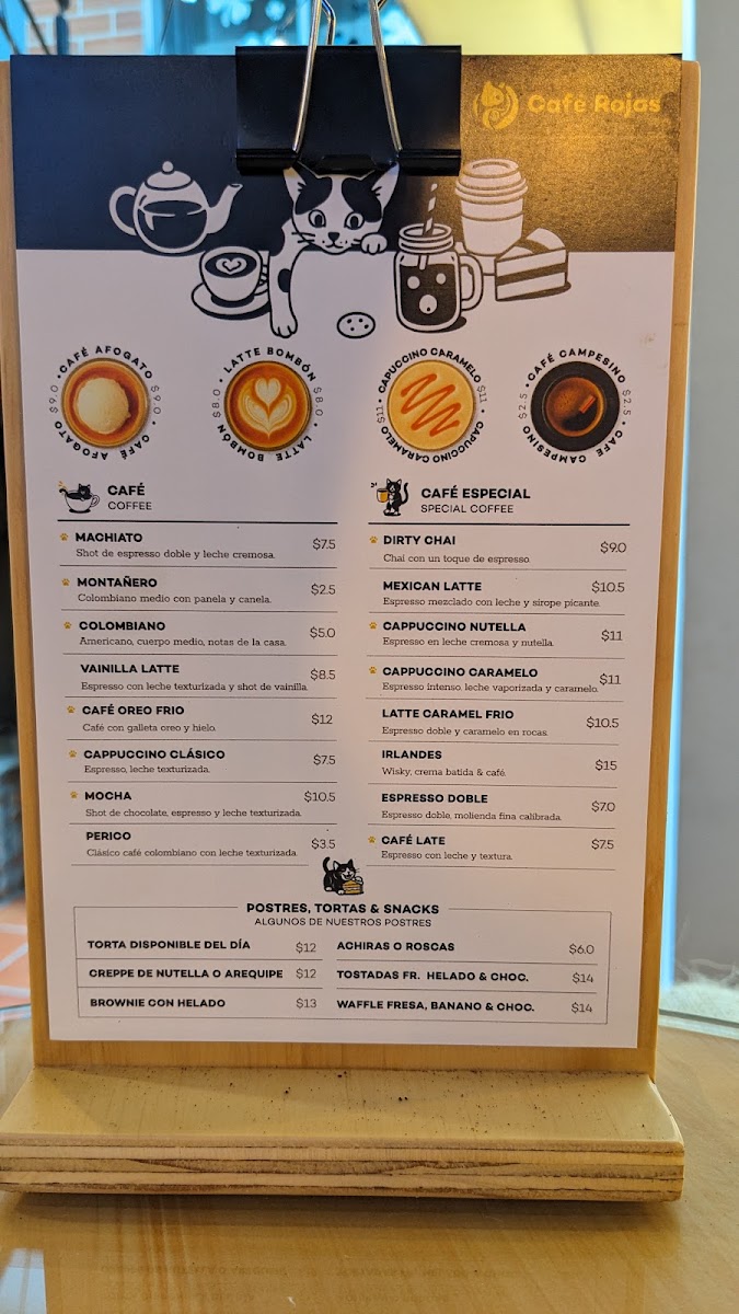 Cafe Rojas Photo Menu 1