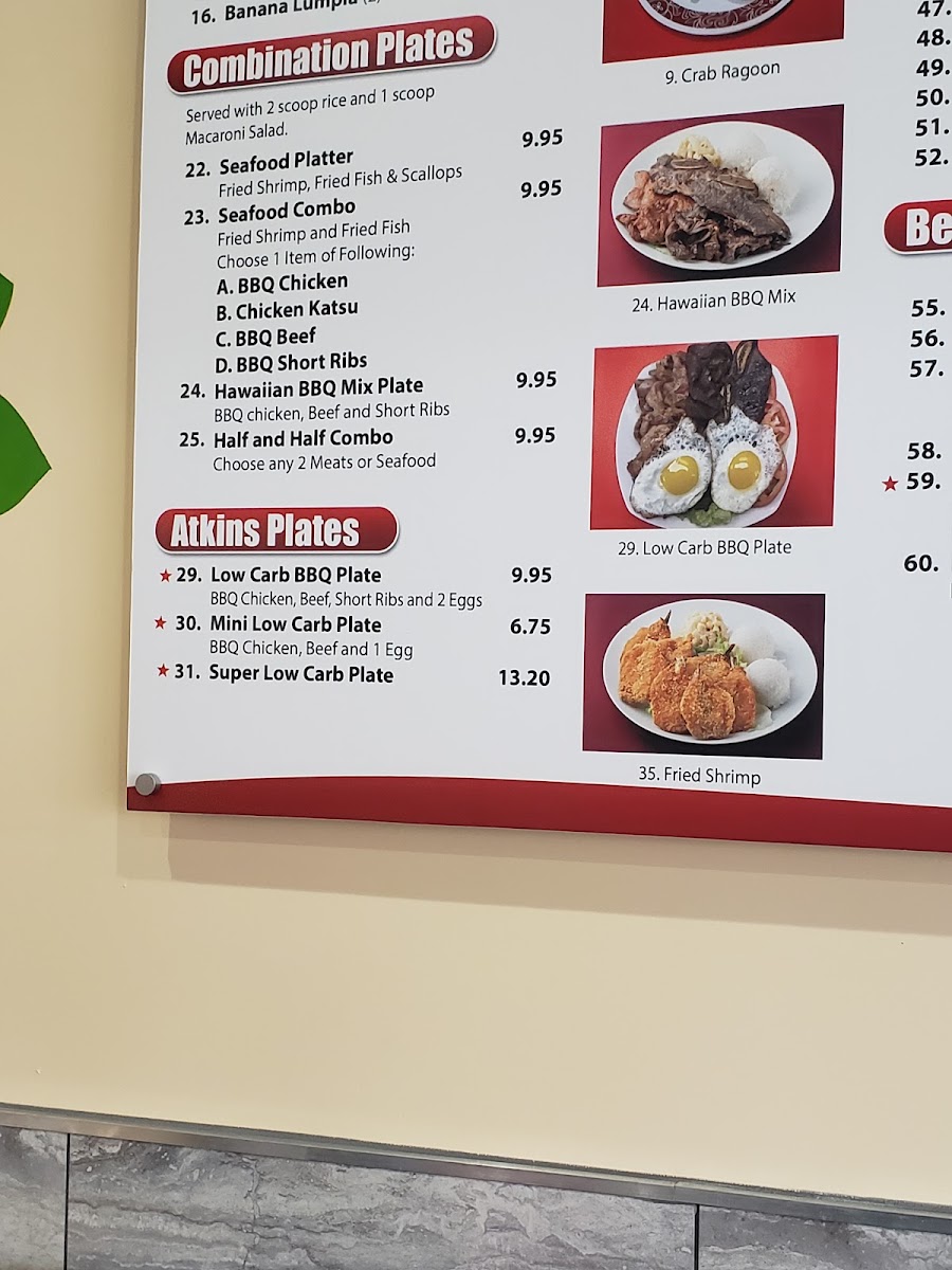 Lulu Hawaiian BBQ Photo Menu 2