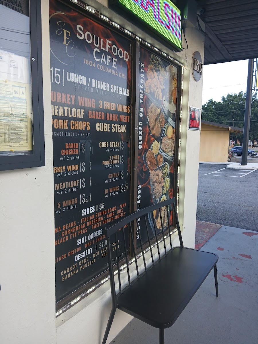 Soul food cafe’ Photo Menu 2