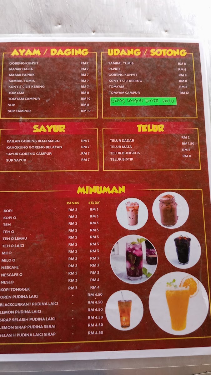 Warung D' Tebing Photo Menu 2