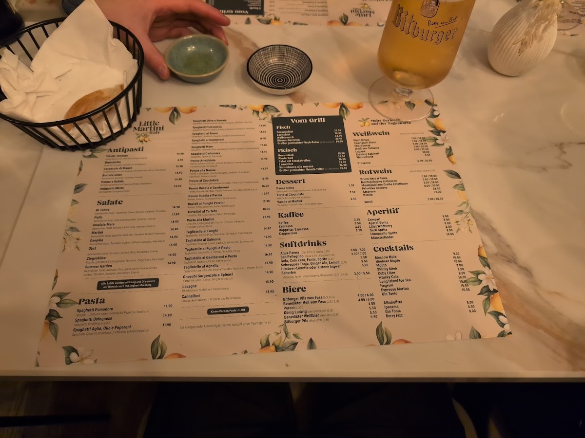 Little Martini Photo Menu 8