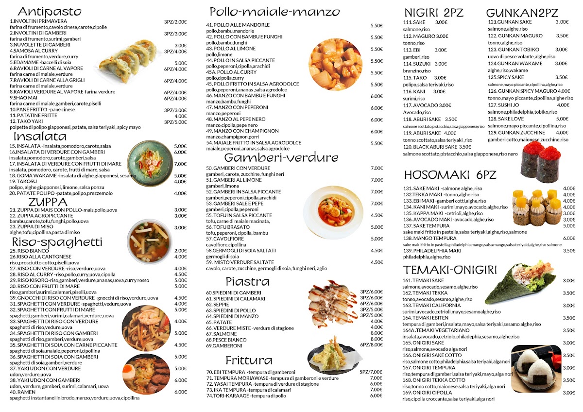 Kisoro Sushi - Ristorante Giapponese e Cinese Photo Menu 1
