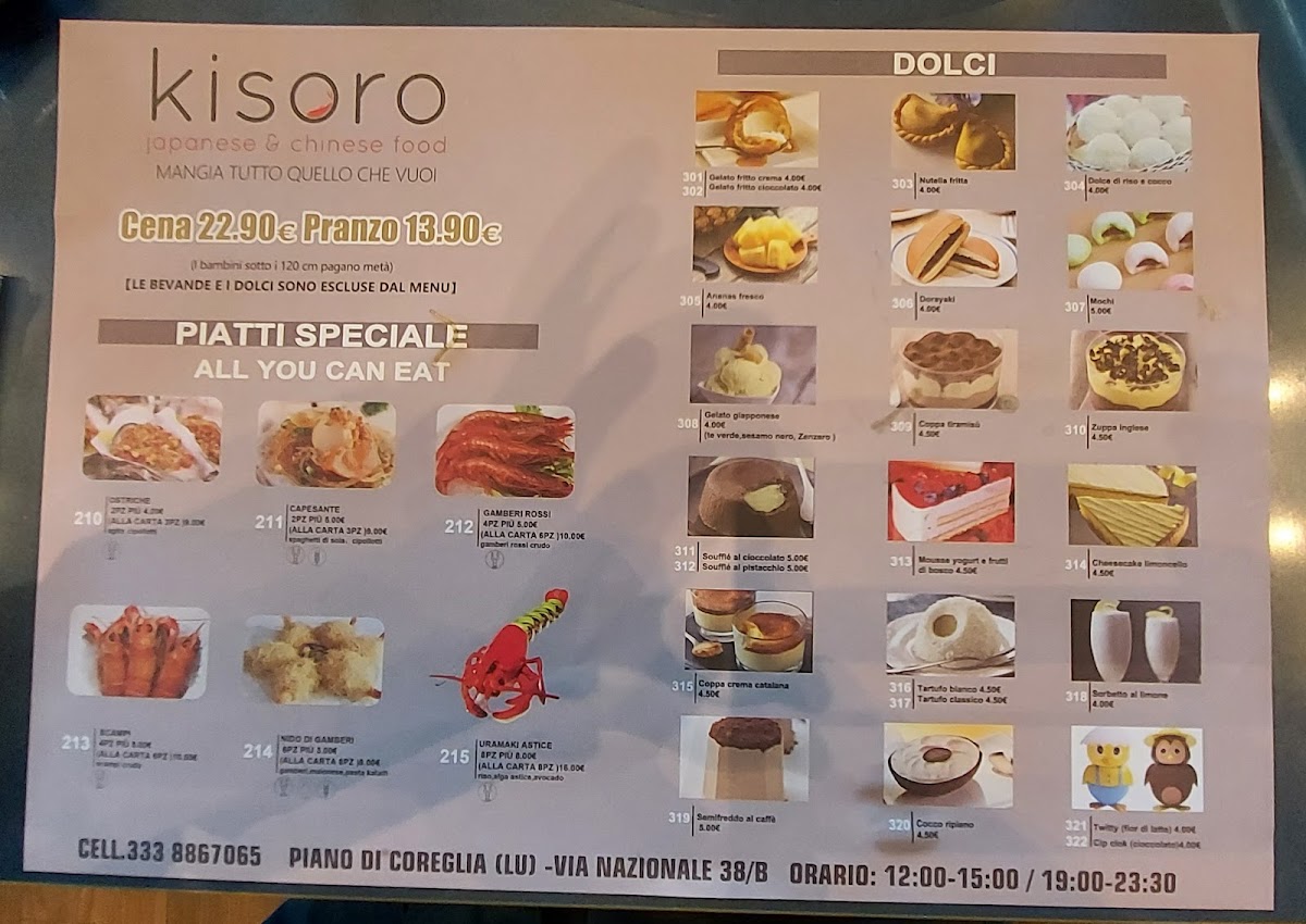 Kisoro Sushi - Ristorante Giapponese e Cinese Photo Menu 6