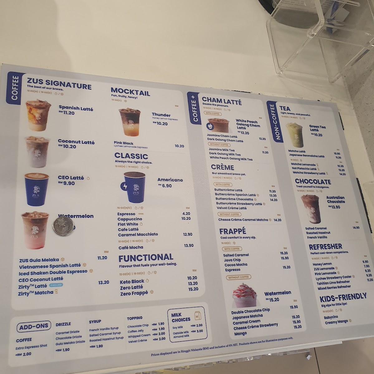 ZUS Coffee - MyTOWN Shopping Centre Photo Menu 2
