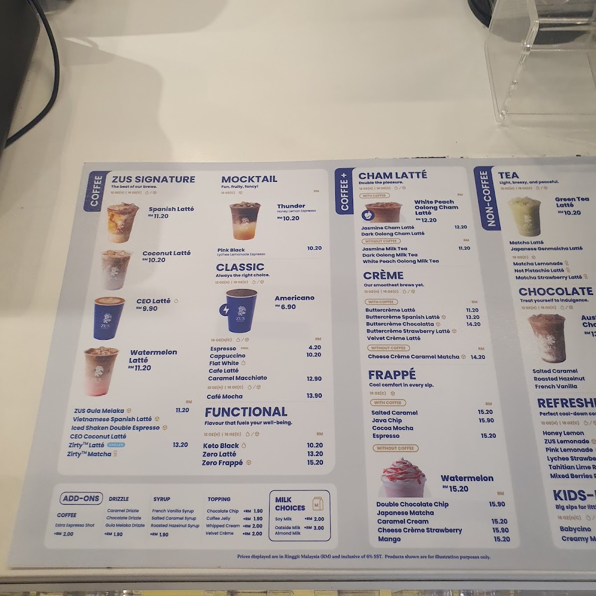 ZUS Coffee - MyTOWN Shopping Centre Photo Menu 3