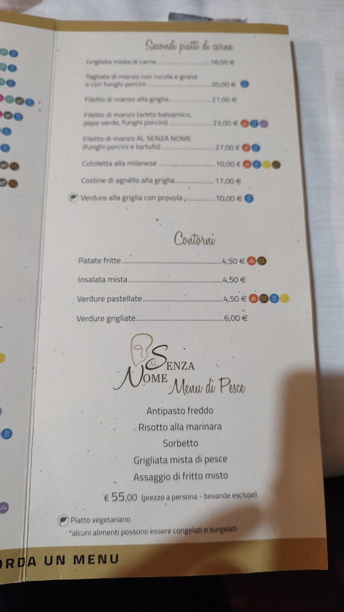 Ristorante Al Senza Nome Photo Menu 2