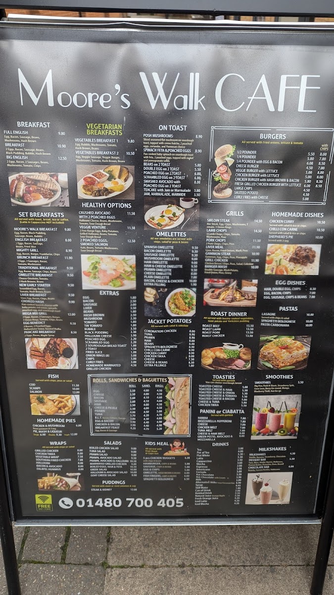 Moore's Walk Cafe Photo Menu 1