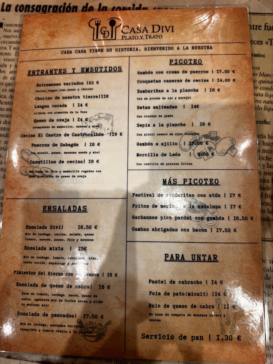 Restaurante Casa Divi Photo Menu 5