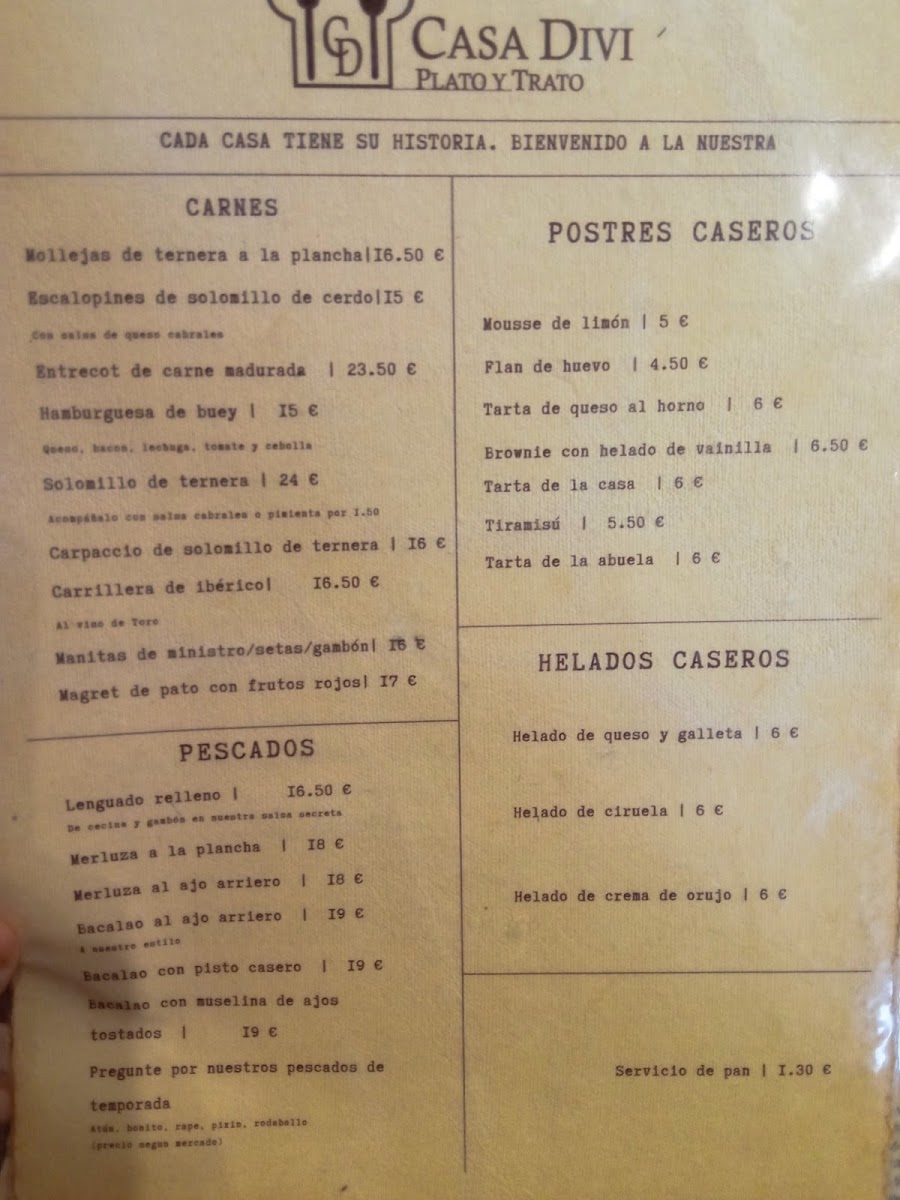 Restaurante Casa Divi Photo Menu 6