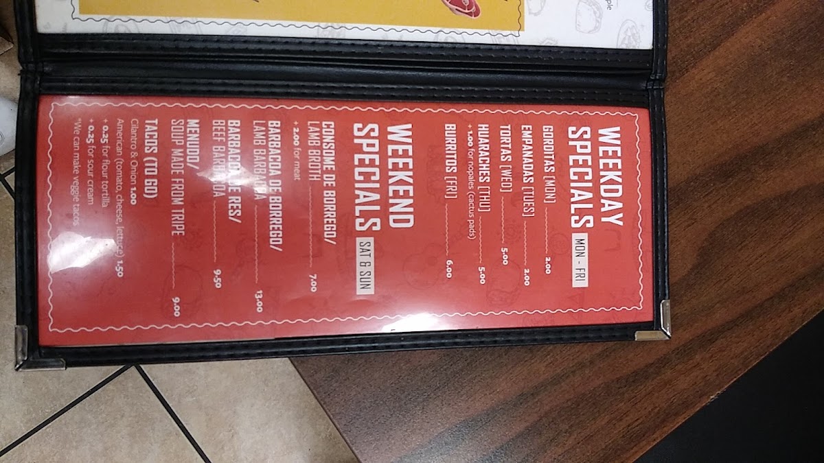 La Fiesta Burrito Photo Menu 3
