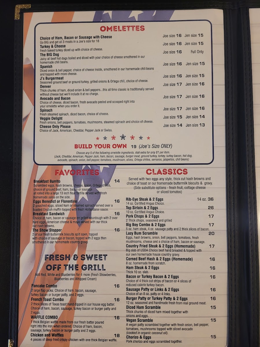 J's Hideaway Tehachapi Photo Menu 2