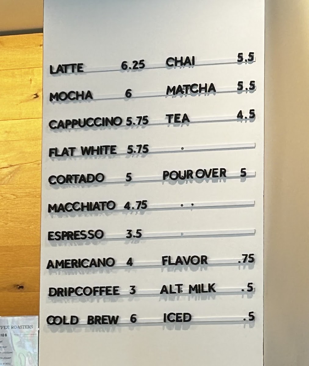 Compilation Coffee Roasters @ Ft. Greene Photo Menu 3